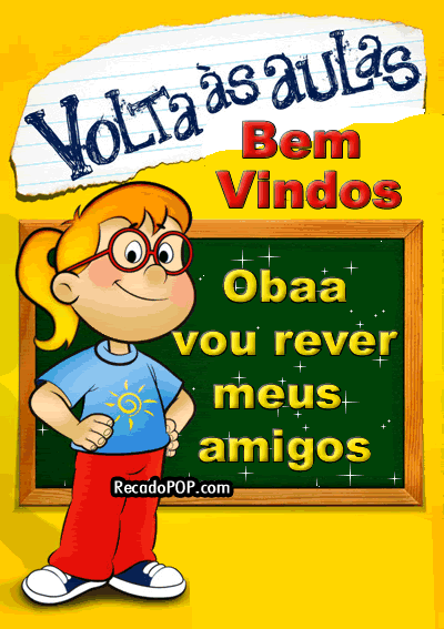 Bem vindos de volta às aulas!